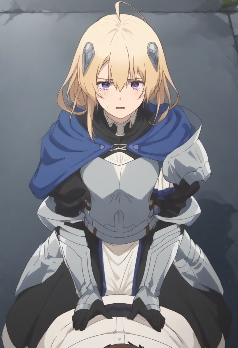 (masterpiece, best quality), intricate details, 1girl, 1girl, Ines Harness, purple eyes, blonde hair, long hair, low tie ponytail.
BREAK Depicts a regal, mysterious figure draped in elegant dep blue and gold garments, a female witch, cute, realistic, twinkling eyes.
BREAK
Straddling, from above, crying, cry, tears, wet, sweat, sweating, red cheeks, steam, vapor.