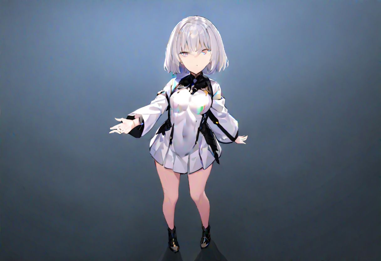 1girl, solo, full body, closed mouth, expressionless, looking at viewer, standing, reaching towards viewer, 
masterpiece, best quality, very aesthetic, absurdres,