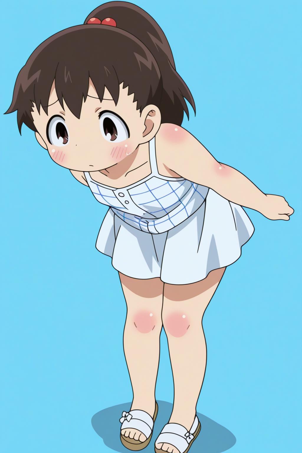 masterpiece, newest, Mayumi Katou, full body <lora:Mitsudomoe_-_multicharacter:0.8>