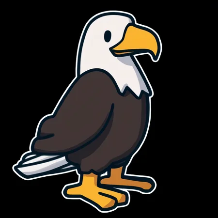 masterpiece, best quality, marseystyle,
solo, bald eagle, standing, black background
<lora:marseystyle:1>