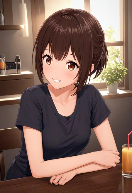 highly detailed,1 girl,full body, smooth color, happy, realistic lighting, cute girl, cute