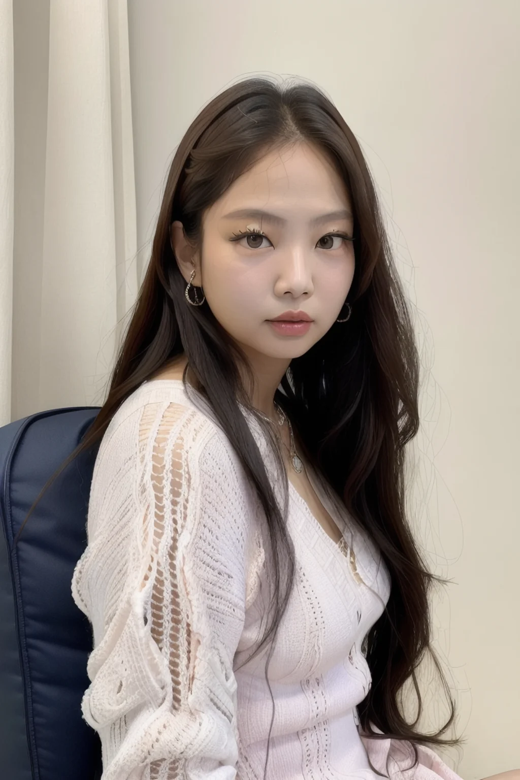 jennie, (looking_to_camera:1.1)
,best quality, realistic, photorealistic,ultra detailed,extremely detailed face
<lora:jennie-sd1.5-000004:0.8>
