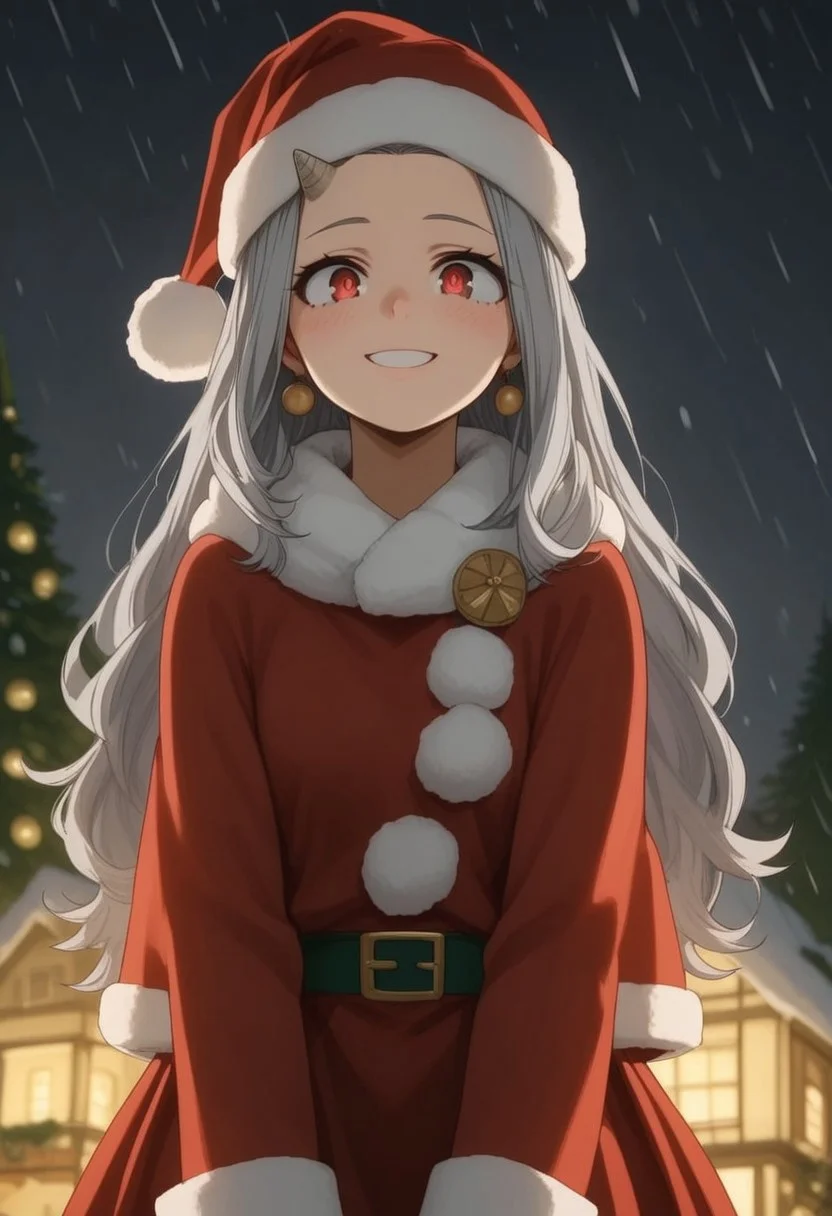 score_9, score_8_up, score_7_up, source_anime, 
BREAK,
HDA_MasterpieceXL_v.1,
BREAK
1girl:   Eri  ,<lora:Eri-v:1>,Eri, long hair, red eyes, gray hair, horn, a single horn, small horn on the forehead, horn on the right side,petite,short stature,
BREAK 
Outside, snow, Santa suit, happy playing with the snow