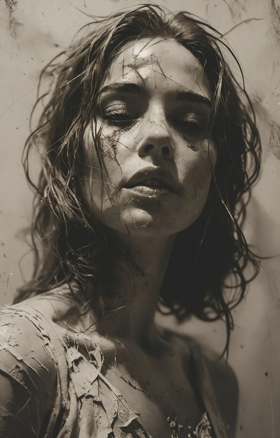 Henry Asencio, close up,space art ,hard light, hard shadows, faded film, desaturated, 35mm photo, grainy, vignette, vintage, Kodachrome, Lomography, stained, highly detailed, <lora:Graphic_Portrait:1>