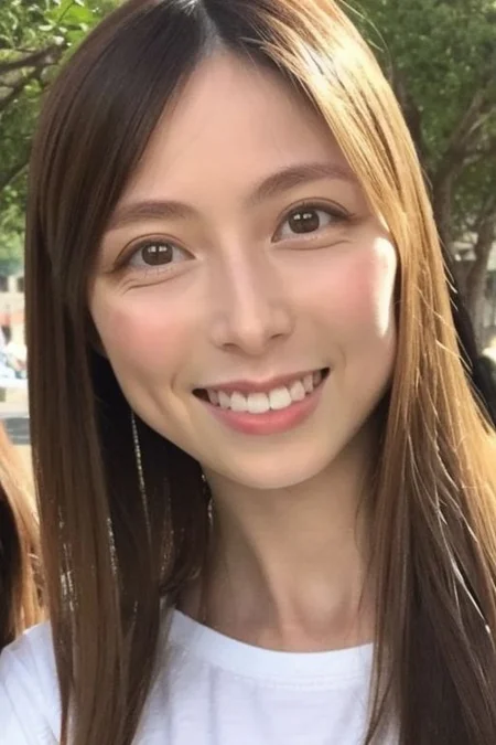 Original face, ((Original eyes shape)) , ((Small breasts)) , flat chest adult woman, Point of view, best quality, photo realistic portrait ,fair skin, fashion