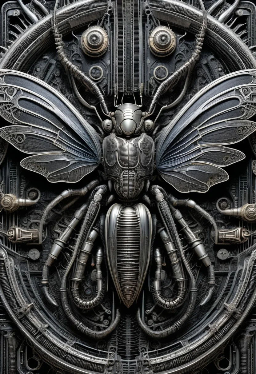 detailxl, high quality,
(black blank background:1.2)
(mechanical, organs, engine, wires, huge insect, wings, multiple legs:1.4),
(illustration by HG Giger:1.8)