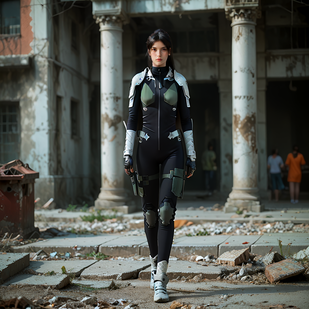score_9_up, score_8_up, score_7_up, (masterpiece), (best quality), (ultra-detailed), (very aesthetic:1.2), intricate details, perfect composition, absurdres, romantic atmosphere, 
 <lora:MinaAshiroXLpony001:1>,minaashiro, black hair, ponytail, long hair, hair ornament, mole under eye, mole, red eyes,
<lora:43stl1ght1ngXLP2:0.5>, 43stl1ght1ng,