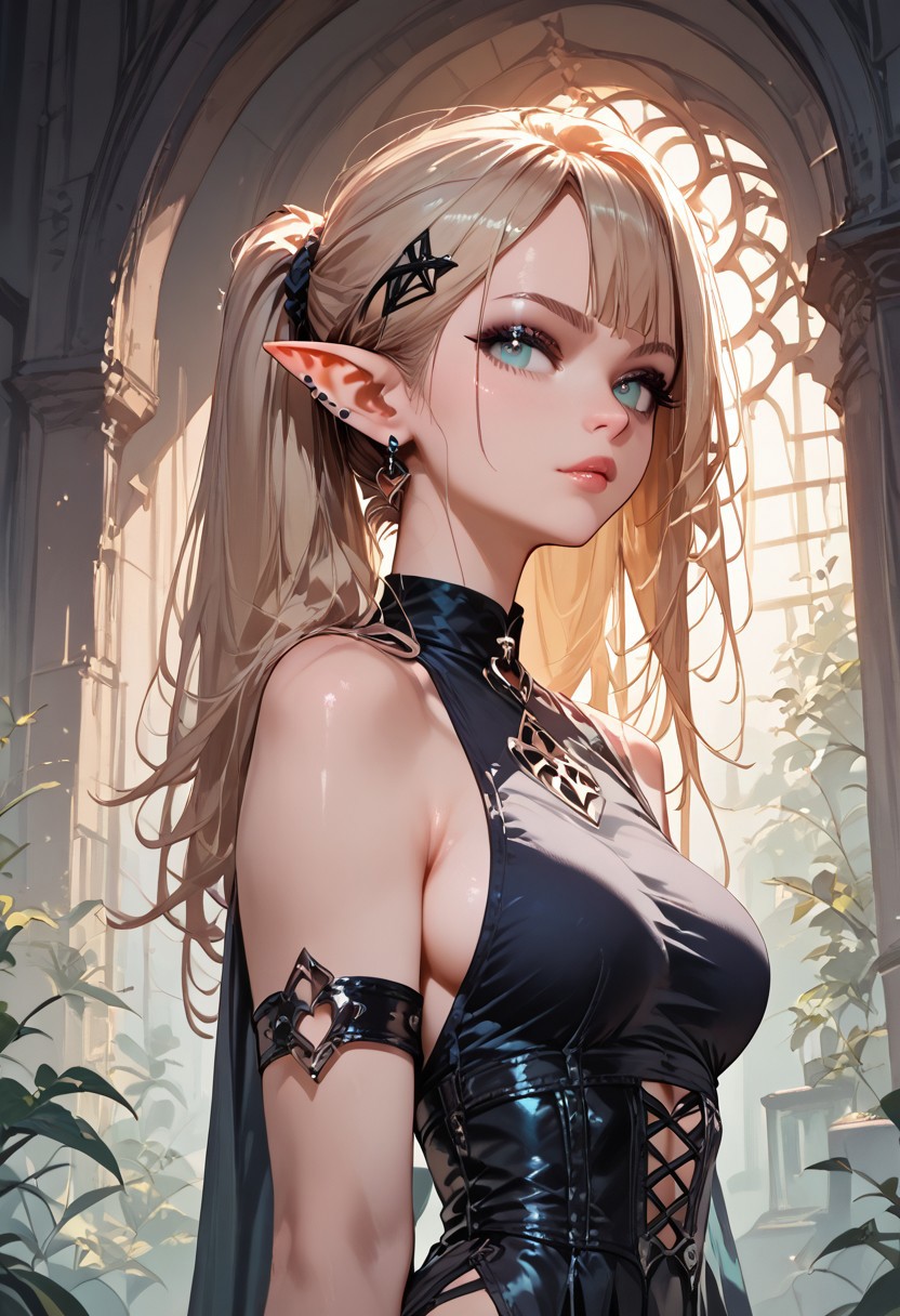 zPDXL3, score_9, score_8, score_8_up, score_7, score_7_up, petite body, elf