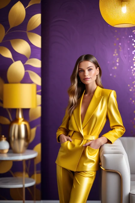 PYS-XL beautiful woman in a modern home, against a wall with wallpaper and furniture
(photorealistic) (bokeh) (intricate details) (cinematic lighting) (sharp focus)