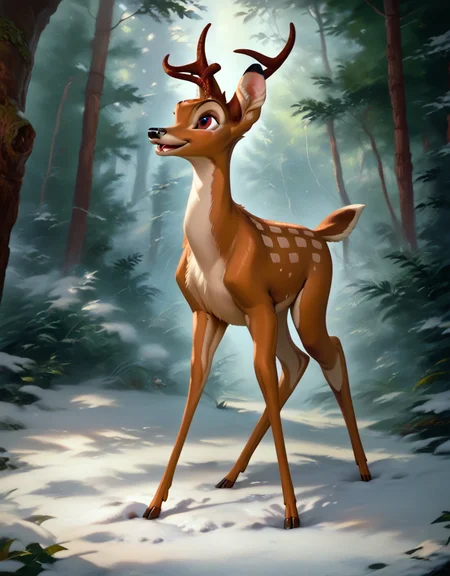 score_9, score_8_up, score_7_up, score_6_up,
bambi, adult, horns, deer, solo, ((Four legs,)) hyperdetailed, detailed fur, happy, forest, full body, snow, drive a moto,
<lora:add-detail-xl:0.8><lora:Bambi:1>  <lora:Furry Enhancer 6.1:2>