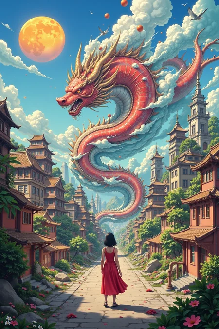 godzillla destruying a city beautiful anime landscape, noon, woman, very intricate, very detailed, sharp, bright, colorful, <lora:Hand v2:0.5> <lora:Anti-Blur:1><lora:Insane Detail Slider:0.25> <lora:flux.1_lora_flyway_Epic-detail_v2:0.3> <lora:fluxenhancer:0.25> <lora:ROWER:0.6> <lora:flux-charmer-v1-1:0.4> <lora:Ceramic:0.8> CTAI, Ceramic