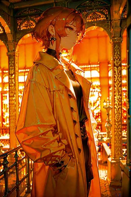 USNR, score_9, score_8_up, score_7_up, 1girl, cinematic angle, earrings, coat, hands in pockets, Depth of field, 4k wallpaper, golden hour lighting, cinematic shadows, vibrant, oil painting, [(blurry background:1.2)::0.2], (Sunset background:1.2), masterpiece, best quality, amazing quality, very aesthetic, absurdres, highres, newest, intricate details, high contrast, brilliant skin, shiny skin, <lora:ponyv4_noob1_2_adamW:1.0> <lora:enhancerV4-pony:1> <lora:illustrious_noobai_epsilon_pred_1_best_quality_v1:1> <lora:illustrious_noobai_epsilon_pred_1_masterpieces_v1:1> <lora:USNR STYLE_XL_loha:1>