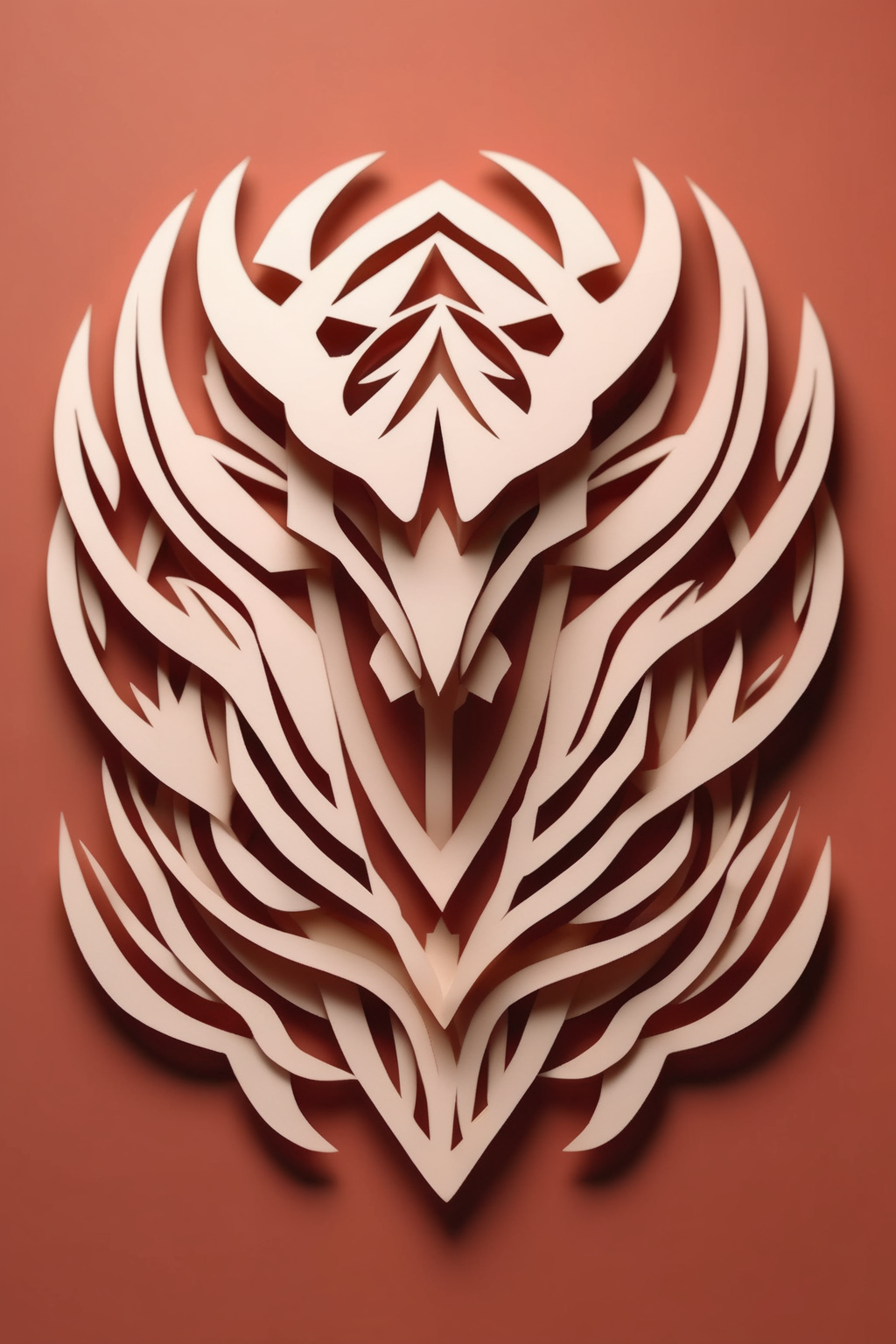 <lora:KIRIGAMI:1>KIRIGAMI - design the most popular logo that will sell millions of tshirts in the style of kirigami