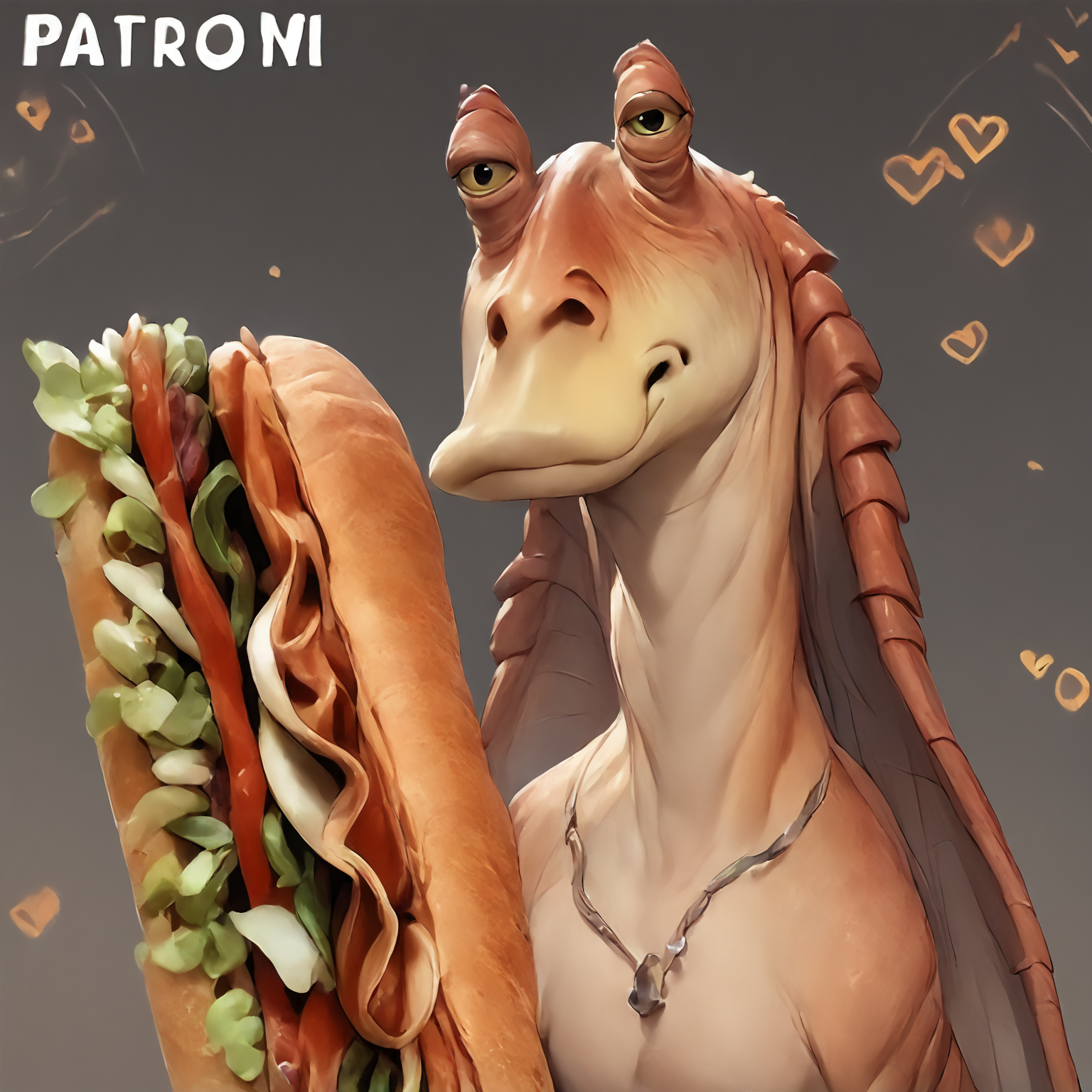 score_9, score_8_up, score_7_up, score_6_up, score_5_up, score_4_up,  PDbinx performing fellatio on a sandwich, 1boy, muscular, feral, pose2, looking at viewer, detailed, simple, rounded,semi-abstract,  panties on breasts, <lora:epoch-000016:1>,  <lora:EatfreshPDXL:1>