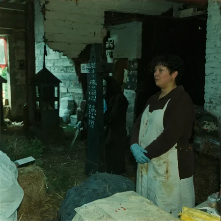creepy Kodachrome photo of a disturbing hooded blue figures creeping into a room in 1936.<lora:boring-v4:0.8><lora:boring-alpha-v3:0.3> <lora:boring-v4-faces-version:0.3>