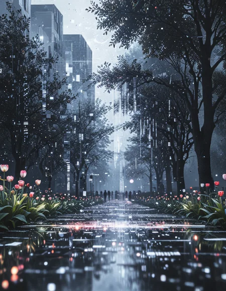 novuschroma79 style celestial garden, luminous space with celestial-themed mosaic flooring glitch art photo <lora:novuschroma79 style_light:1.3>, <lora:sdxl_lightning_8step_lora:1>