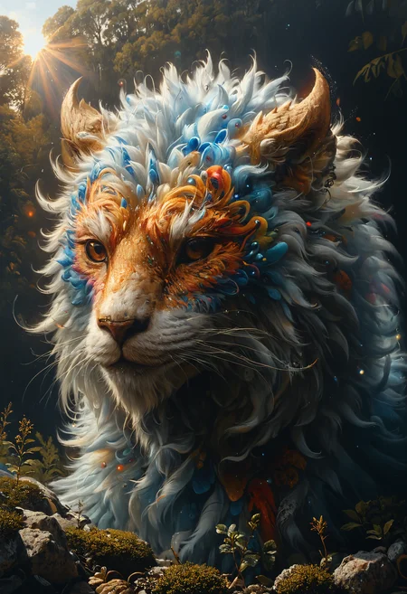 <lora:Mythical_Beasts:0.8> fmb Elemental embodiment of chaotic energies, <lora:RMSDXL_Creative:0.8>, polarized light, <lora:The_Classic:0.7>, <lora:Graffiti_SDXL:0.5> ais-graffiti