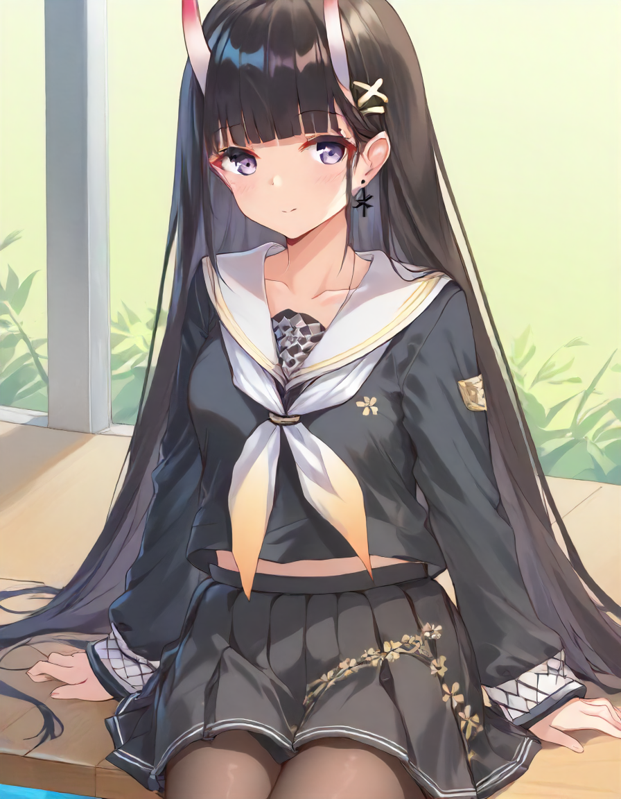 <lora:Noshiro_XL_pony_v1:1>1girl, noshiro \(azur lane\),school uniform,, BREAK score_9, score_8_up, score_7_up, BREAK source_anime, rating_explicit, best quality, masterpiece, uncensored,<lora:sdxl_lightning_4step_lora:1>(clear eyes:1.2),clear art,zPDXLpg