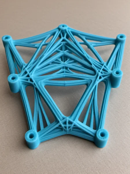 3D printed, print grooves, pla filament, <lora:3D_Printed_SDXL:1>truss  bridge
