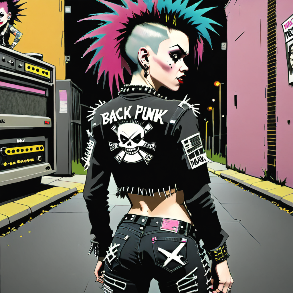 back side, 1990s punk rock girl  <lora:Everly Heights TaleSpinner:1>