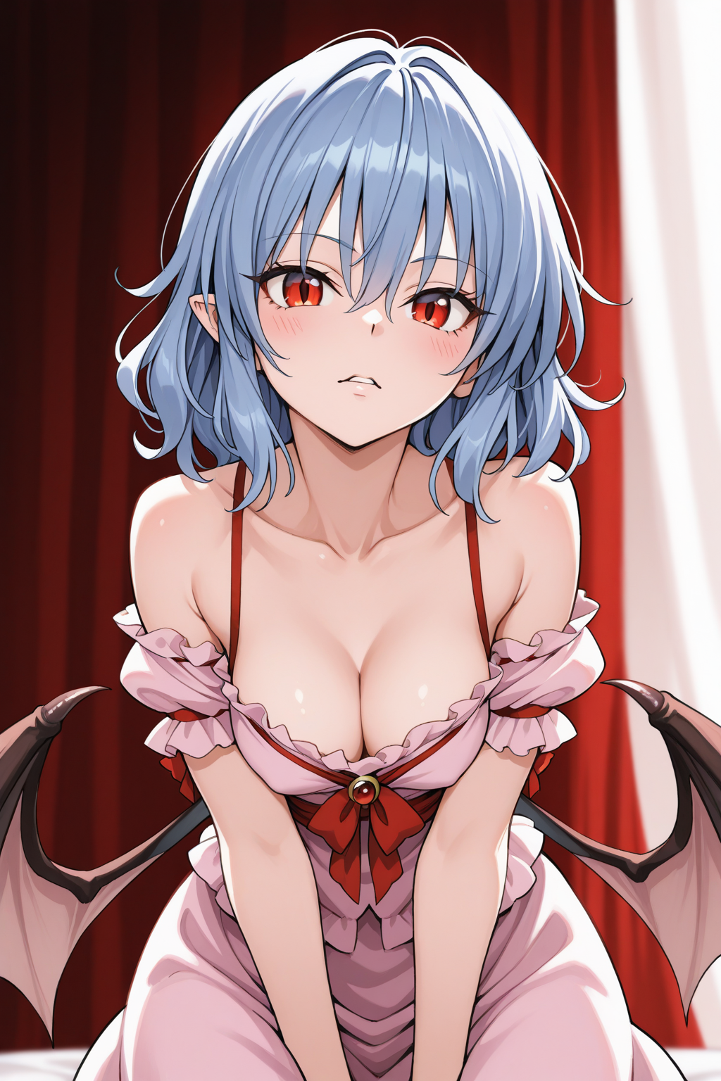 1girl, remilia scarlet, aged up, <lora:TLR_Style:1>, tlr-style, masterpiece, best quality