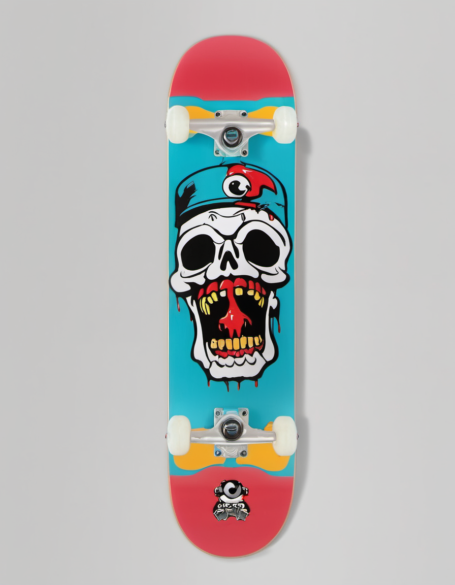 EdobSkate, skeleton, guro, grey background, motor vehicle, grey background, logo, colored skin, blood, copyright name, teeth, blue eyes, bow, looking at viewer, 1boy, black eyes, pokemon (creature), copyright name, smile, android, video camera, objectification, sharp teeth, tongue, 1girl, what, open mouth, grey background, edobskate, guro,<lora:EdobSkate_XL_v1.0:0.8>