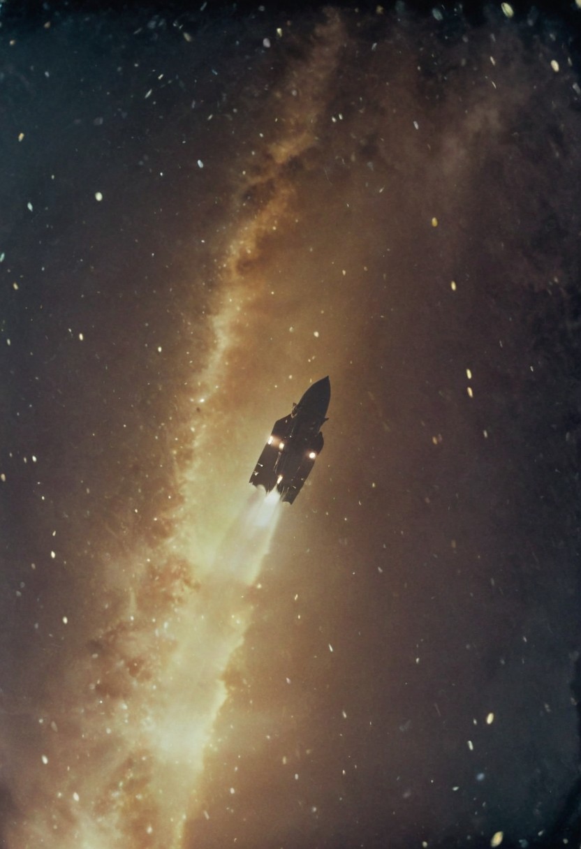 Eve-style, Bright Sci-fi Closeup Portrait of a Woman in Vintage spacesuit, Bright light, scenery, panels, outworn spacecraft, eerie atmospheric lighting, novuschroma60 style bokeh
