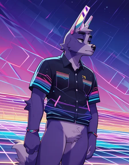 score_9, score_8_up, score_7_up, anthro, furry, dutch angle, anthro, detailed body, hi res, <lora:add-detail-xl:1>, <lora:Greyyy_Artist_Style.safetensors:1.2>, by gr3yyy, tail (prairie dog, crotch rub, looking sideways, tired, vaporwave storm tower lightening, detailed background:1.25)