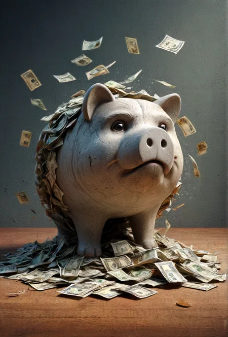 why is money emerging threatening my bank account? <lora:Emergence:0.5> <lora:caricart:0.8> <lora:artfullyECHELIER_SDXL_V1:0.5>