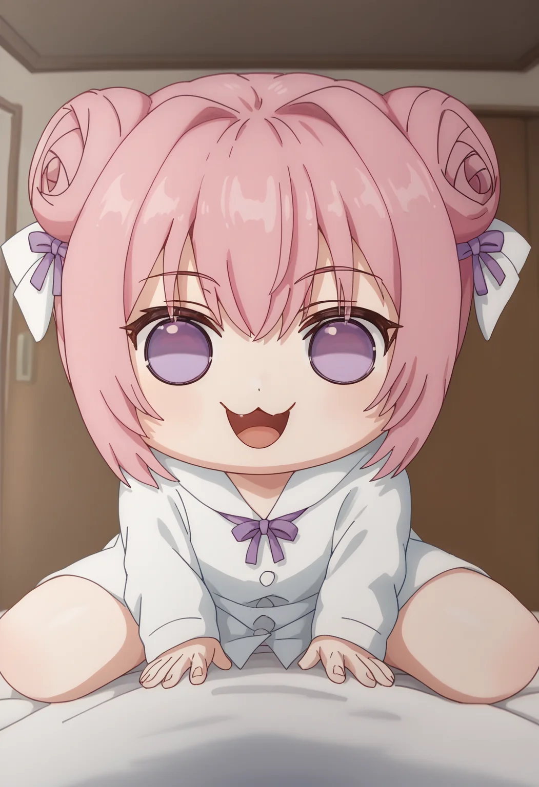 score_9, score_8_up, score_7_up, source_anime,
BREAK
1girl, solo,
<lora:Doro_X_PDXL_V1:1.0>, doro, creature, :3, chibi, pink hair, purple eyes, hair bun, hair bow, no humans, white skin, four legs, solid circle eyes, no pupils
<lora:shiyukiposeV1:0.9>, shiyukidef, looking at viewer, smile, open mouth, :d, pov,