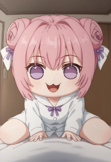 score_9, score_8_up, score_7_up, source_anime,
BREAK
1girl, solo,
<lora:Doro_X_PDXL_V1:1.0>, doro, creature, :3, chibi, pink hair, purple eyes, hair bun, hair bow, no humans, white skin, four legs, solid circle eyes, no pupils
<lora:shiyukiposeV1:0.9>, shiyukidef, looking at viewer, smile, open mouth, :d, pov,