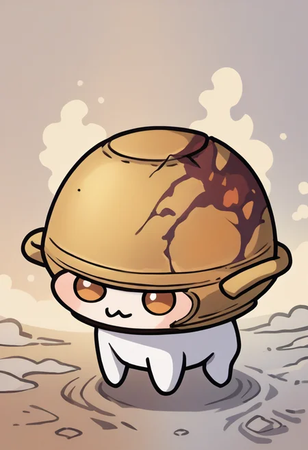 score_9, score_8_up, source_anime, doro, creature, chibi, no humans, four legs, LetMeSoloHer, pot helmet, <lora:CHAR-LetMeSoloHerPonyXL:1.4>, <lora:Doro_X_PDXL_V1:0.9>