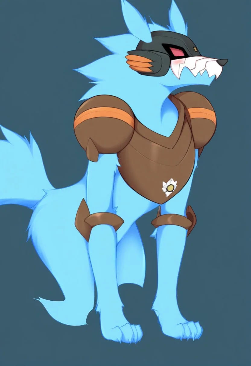 score_9, score_8_up, score_7_up,8k,(masterpiece,best quality)),best res,,good anatomy,cute,(sexy:1.3),ultra,cute,,face,hot,female,smiling,extremely detailed face,4k,happy, upper body,,detailed eyes,beautiful,smiling,,cute,very cute,upper body,tall,arms,, blush, perfect lighting, hips, skinny,,tall female,wolfwoods, solo, simple background, white background, red eyes, standing, tail, full body, teeth, armor, pokemon (creature), no humans, transparent background, sharp teeth, crossover, claws, wolf, fusion, blue fur, wolf tail, body fur, wolf boy,Teranen style,