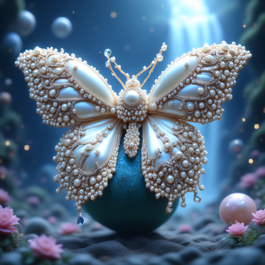 Ornate Pearls and Crystals