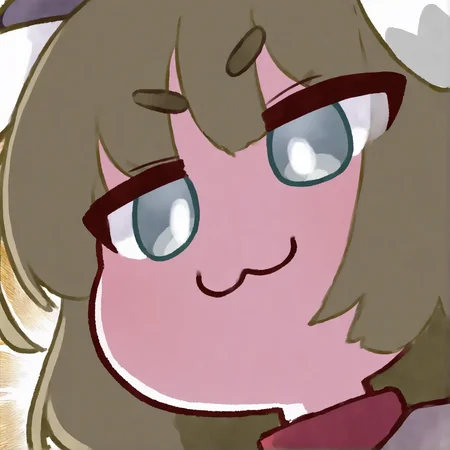 1girl,yakumo \(blue archive\), portrait, up close, :3,smug,v-shaped eyebrows, thick eyebrow, droopy ears, dog girl, blunt bags, white pupils, quality, very aesthetic, <lora:yakumo_(blue archive)_2-000018:1>