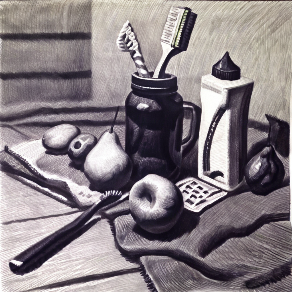 monochrome, fruit, food, traditional media, greyscale, graphite (medium), no humans, fork, solo, apple, arm up,sketch for art examination
sketch for art examination,<lora:sketch_for_art_examination:1>,