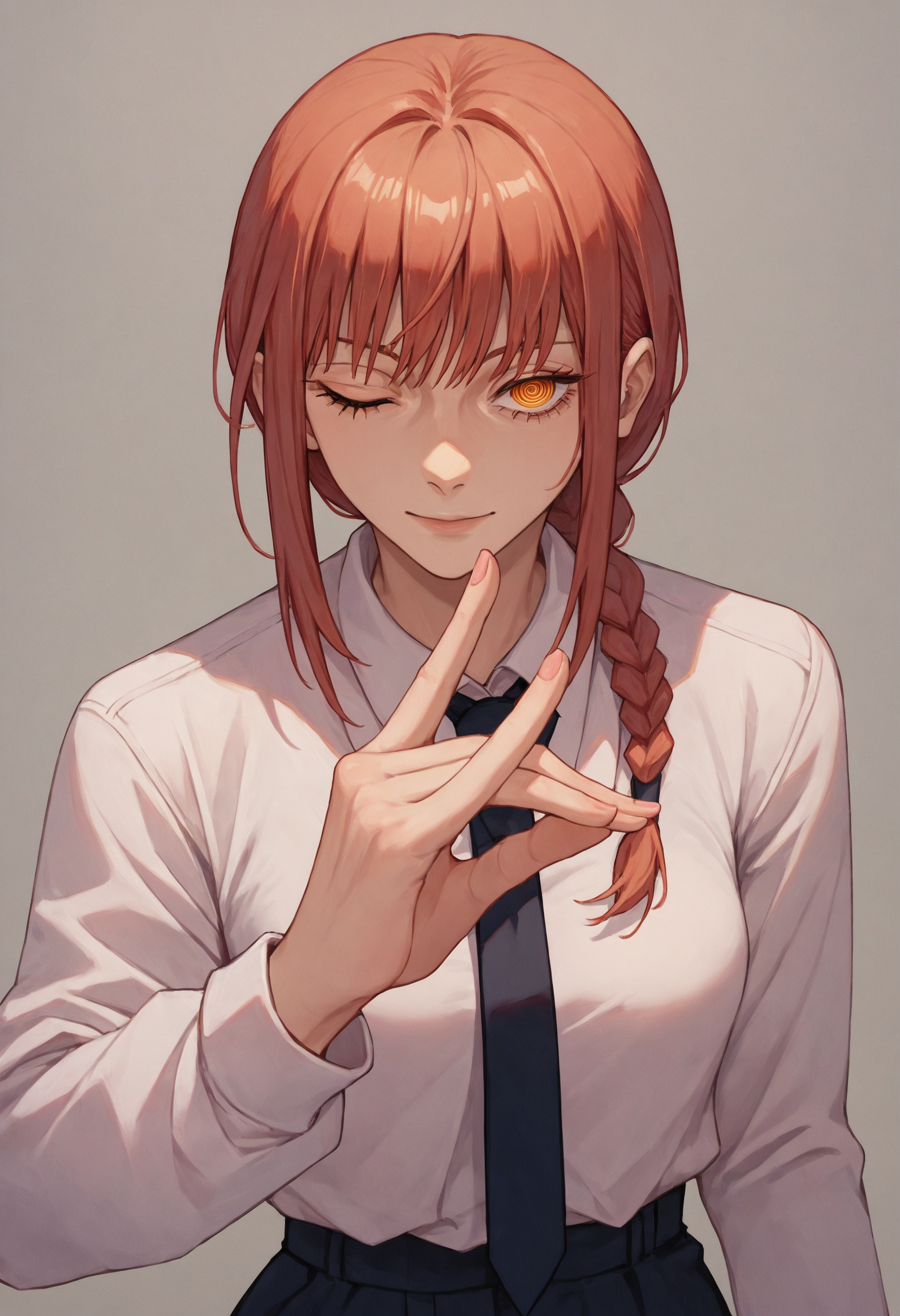 score_9_up score_8_up score_7_up, 1girl, fox shadow puppet one eye closed, makima \(chainsaw man\)
<lora:chainsawman_pose_fox_shadow_puppet_pony:1>