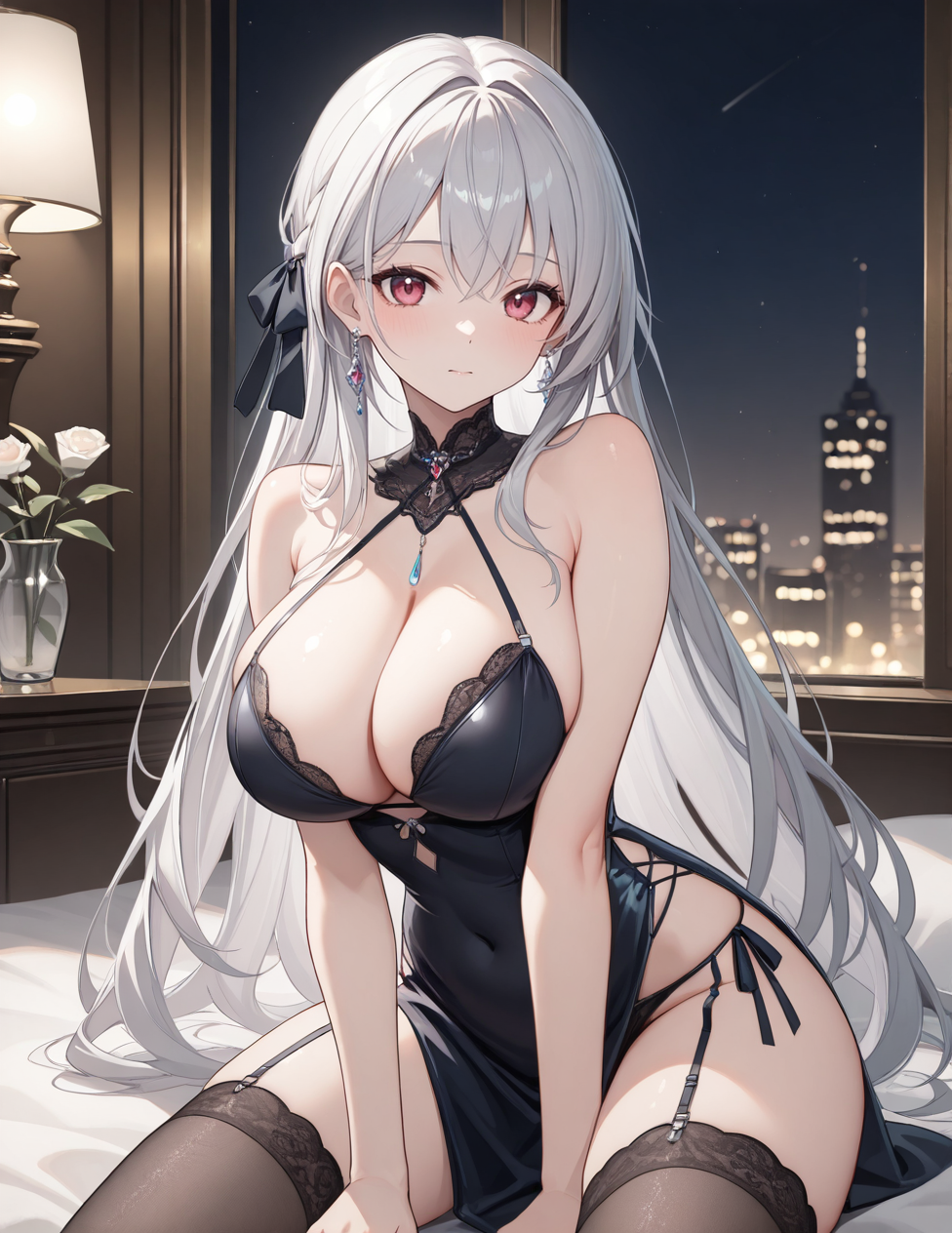 (masterpiece, best quality, ultra detailed, 8k, 4k, hi res, absurdres:1.3), (detailed texture lighting, detailed surface lighting) BREAK 1girl, solo focus, cleavage, detailed digital art, detailed lighting, extra details,