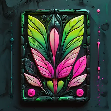 <lora:artfullyTILED_SDXL_V2:0.7>, featuring a black background,a oracle gracefully moving with a vibrant paint trail in neon green and neon pink,3d,relief carving,incorporating pastel tones and subtle hints of ink,charcoal,and watercolor for an artistic and refined touch arranged in a grid of icons,<lora:ral-opal:0.3>,<lora:ARTFULLYORACLESDXL-V1:0.4>,<lora:artfullyinsect_-_v1-000007:0.5>,<lora:artfullymaleform_sdxl_v1:0.3>,