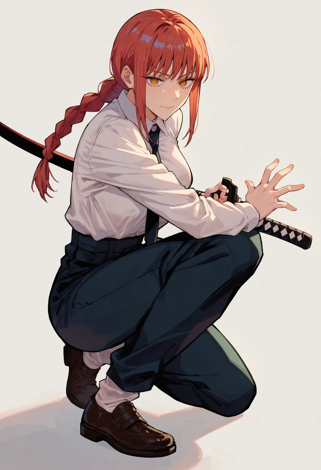 score_9_up score_8_up score_7_up, source_anime, 1girl, battoujutsu, one knee, makima \(chainsaw man\)
<lora:battoujutsu_stance_24retry_pony_rework_final_svd_d8:1>