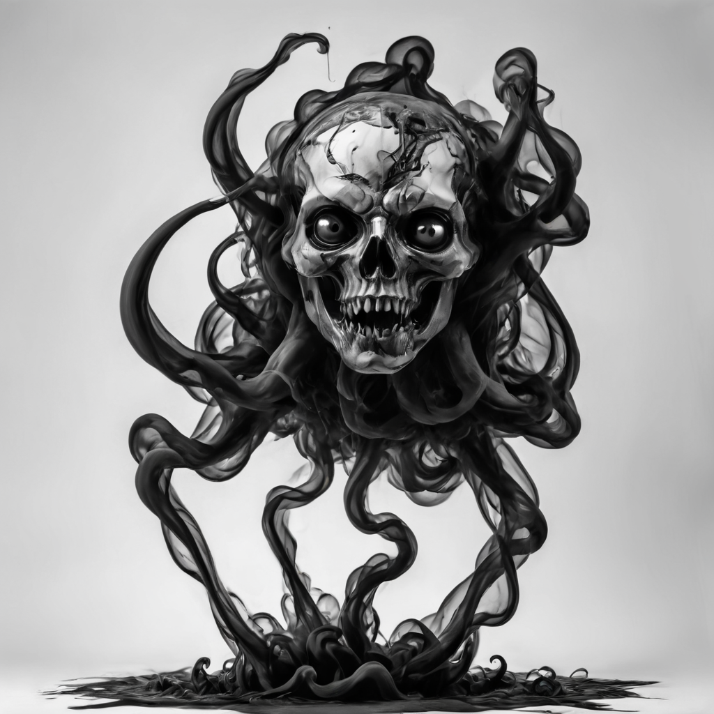 A photograph of an Eldritch horror,  best quality, monochrome, greyscale, 8k resolution <lora:Gloom-step00000900:.8>
