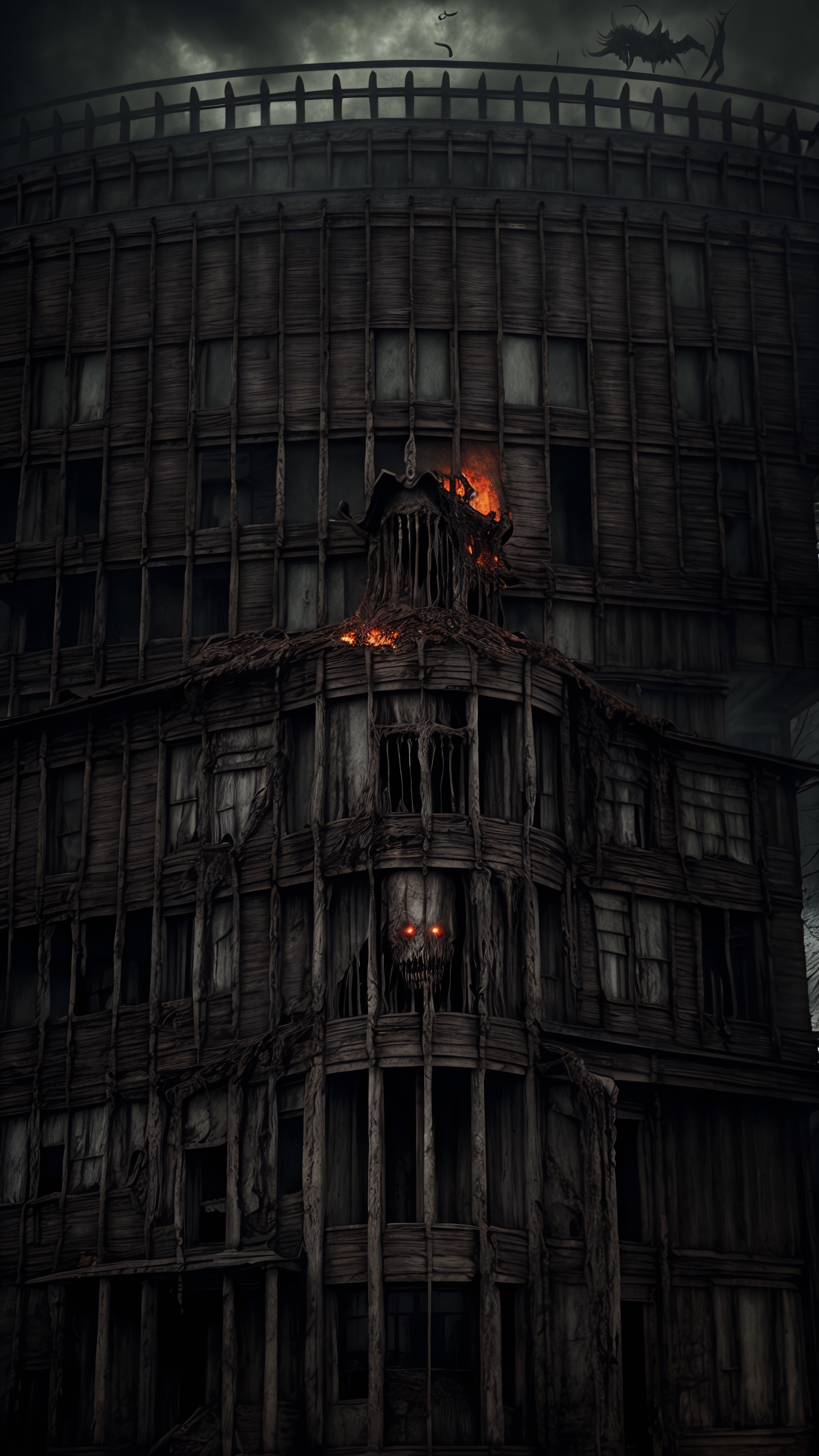 cinematic shot,photoreal,masterpiece,best quality,ultra highres,very detailed,uhd,organic demonic house of horrors<lora:ab0m1:0.6> <lora:Biomechanicals_v2_lora1500:0.666>