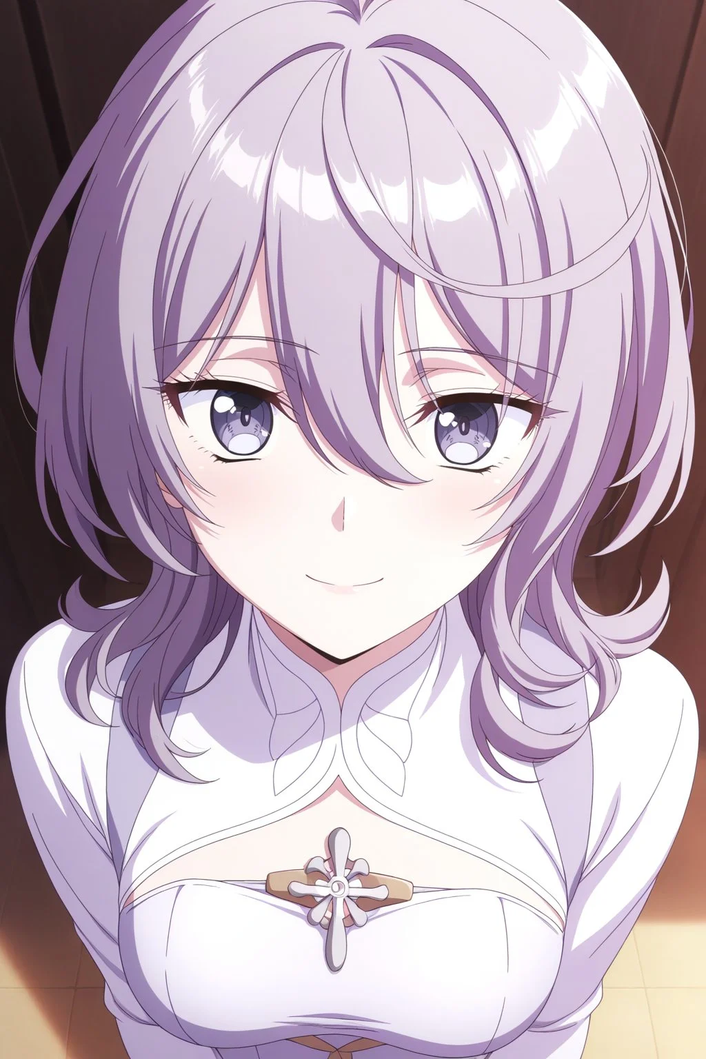 masterpiece, best quality, amazing quality, very aesthetic, absurdres, ultra detailed,
<lora:il_contrast_slider_d1 (ЦВЕТ КАРТИНКИ):-0.8>
<lora:Philia Adenauer:0.8> philia_adenauer, 1girl,
portrait, smile,
view from above, body is visible, medium breasts are visible from under the shirt,,