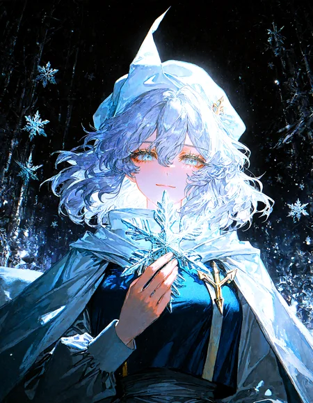 1girl, letty_whiterock, snowflakes, holding a big snowflake, looking at viewer, light smile, upper body,
rella, rolua, negative space, cinematic shot, very awa,quasarcake, retro_artstyle, retro,
masterpiece, best quality, amazing quality, very aesthetic, absurdres,  newest, (volumetric lighting), <lora:Snowflake:0.7>,<lora:ponyv5_noobE11_1_adamW:0.6>, <lora:add-detail-xl:0.5>, <lora:cfg_scale_boost:0.5>, <lora:retro_scifi_artstyle:0.6>, <lora:USNR STYLE_XL_loha:0.6>