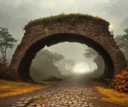 cobblestone road winding through a wide open grassy plain, cliffs on each side, broken down carriage on road,
autumn, misty, rain, dust, hyperdetailed, photorealistic
neat and tidy, magical, natural light, sharp focus, concept art, by greg rutkowski and craig mullins, cozy atmospheric and cinematic lighting, european style, trending on artstation