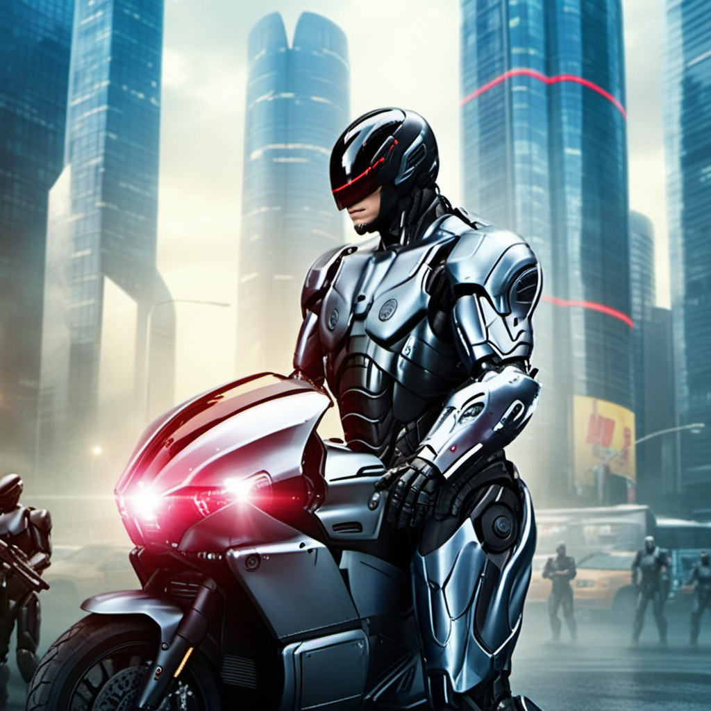 Robocop2014, a robot, full body, cyberpunk city background, highly detailed,  photography, ultra sharp, film, professional, 64k <lora:add-detail-xl:1.5>  <lora:Robocop2014-1024-000325:0.8>