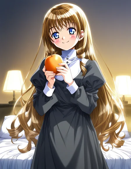 score_9, score_8_up, score_7_up, source_anime, rating_explicit, BREAK <lora:Yukiyanagi_Yuzu_XL:0.8> Yukiyanagi_Yuzu, blue eyes, brown hair, blonde hair, small breasts,
1girl, solo, long hair, straight hair, smile, blush,
long hair, food, fruit, holding, holding food, holding fruit, indoors, bed, long sleeves, blush, very long hair, lamp, window
cowboy_Shot,