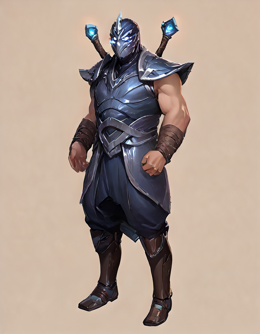 score_9, score_8_up, score_7_up, score_6_up, score_5_up, score_4_up, source_anime,  Shen, standing, armor, glowing eyes