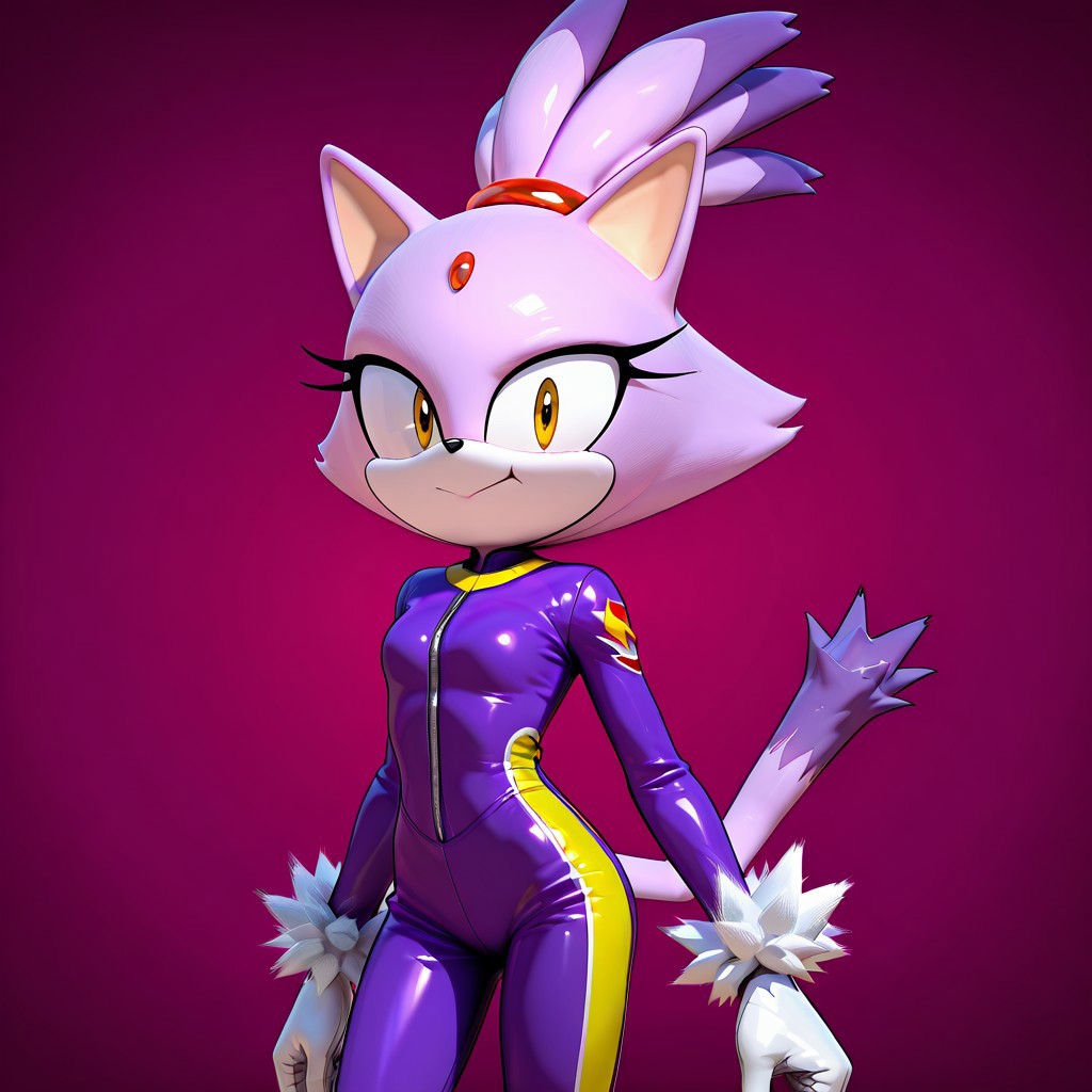 blaze the cat,riders outfit,happy ,smill mouth open,looking at the viewer,cowboy shot