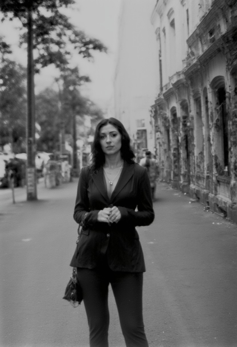 KB_AgfaCA20_FLUX, instagram photo a 20 y.o french woman,  film grain, soft shadow